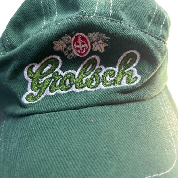 Grolsch Brewery Green/White Vintage Baseball Cap Traveling Gorpcore - Picture 2 of 5